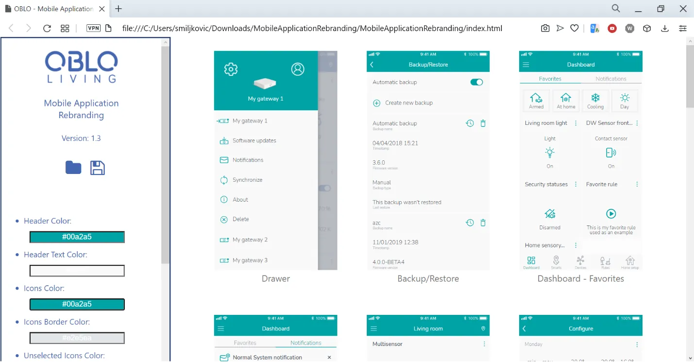 Oblo living Application UI-UX Oblo living Application UI-UX